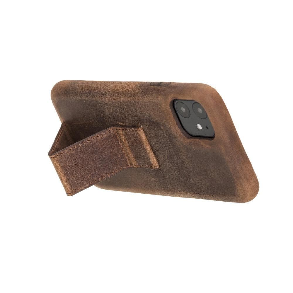 Rock Cover iPhone 11 Leather Case with Stand