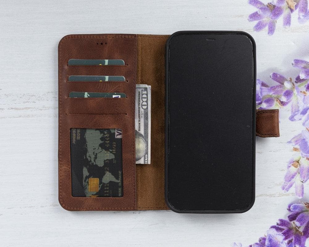 Magic iPhone 12 Pro Max Detachable Leather Wallet Case