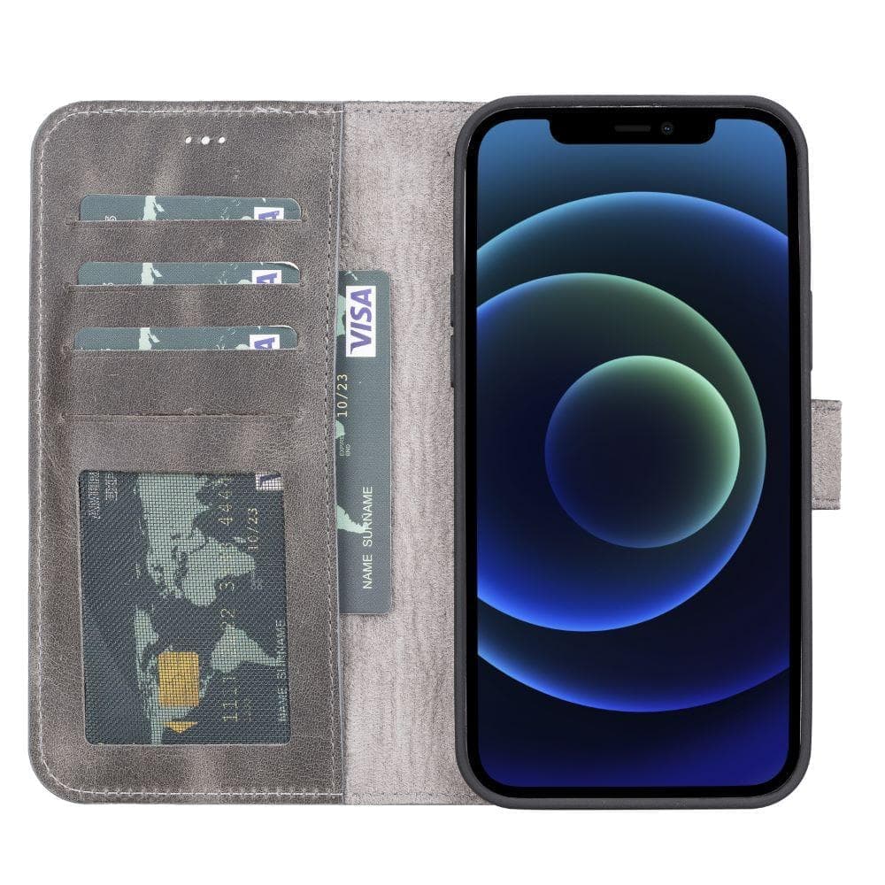 Magic iPhone 13 Pro Max Detachable Leather Wallet Case