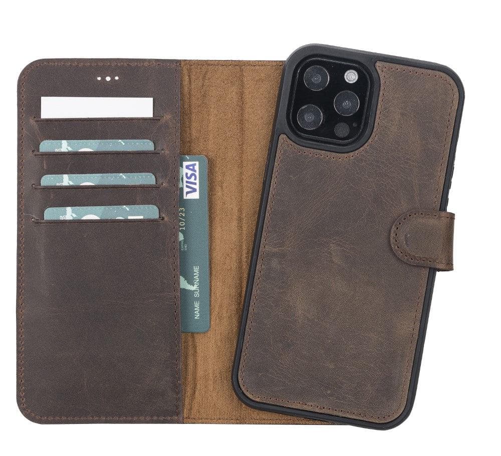 Magic iPhone 13 Pro Max Detachable Leather Wallet Case