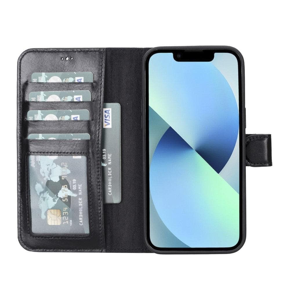Magic iPhone 14 Pro Max Detachable Leather Wallet Case