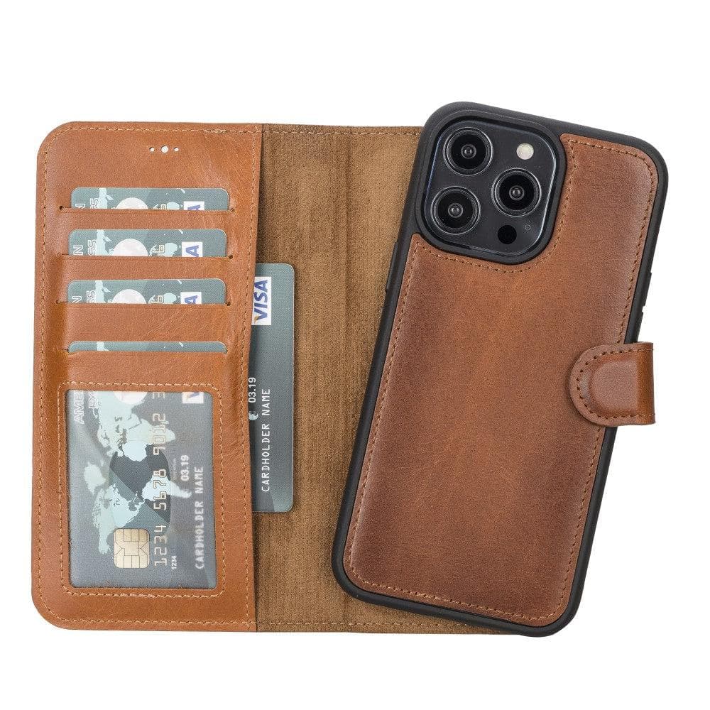 Magic iPhone 14 Pro Max Detachable Leather Wallet Case