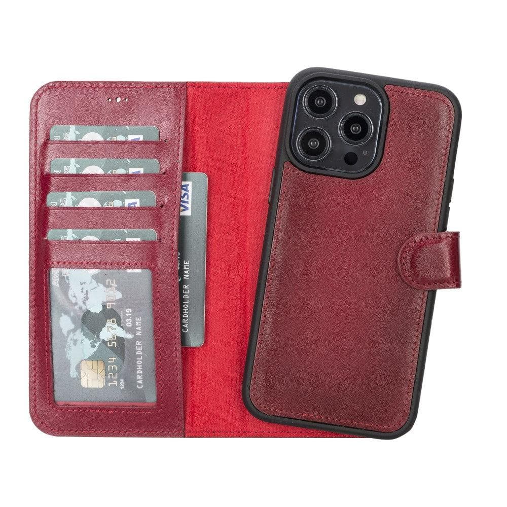 Magic iPhone 14 Pro Max Detachable Leather Wallet Case