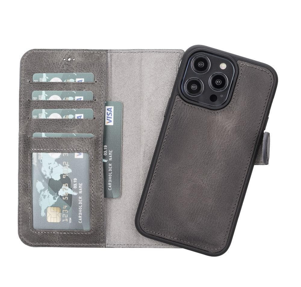 Magic iPhone 14 Pro Max Detachable Leather Wallet Case