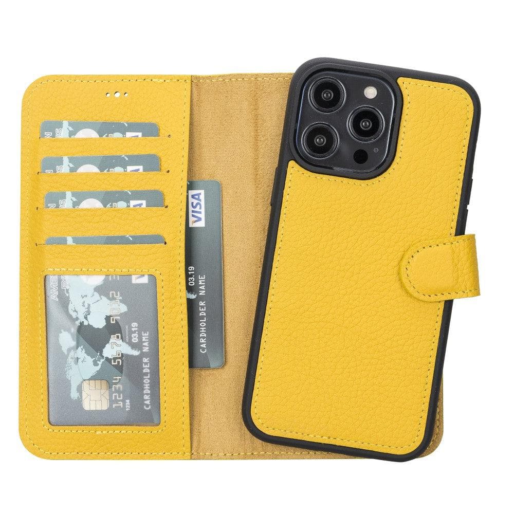 Magic iPhone 14 Pro Max Detachable Leather Wallet Case