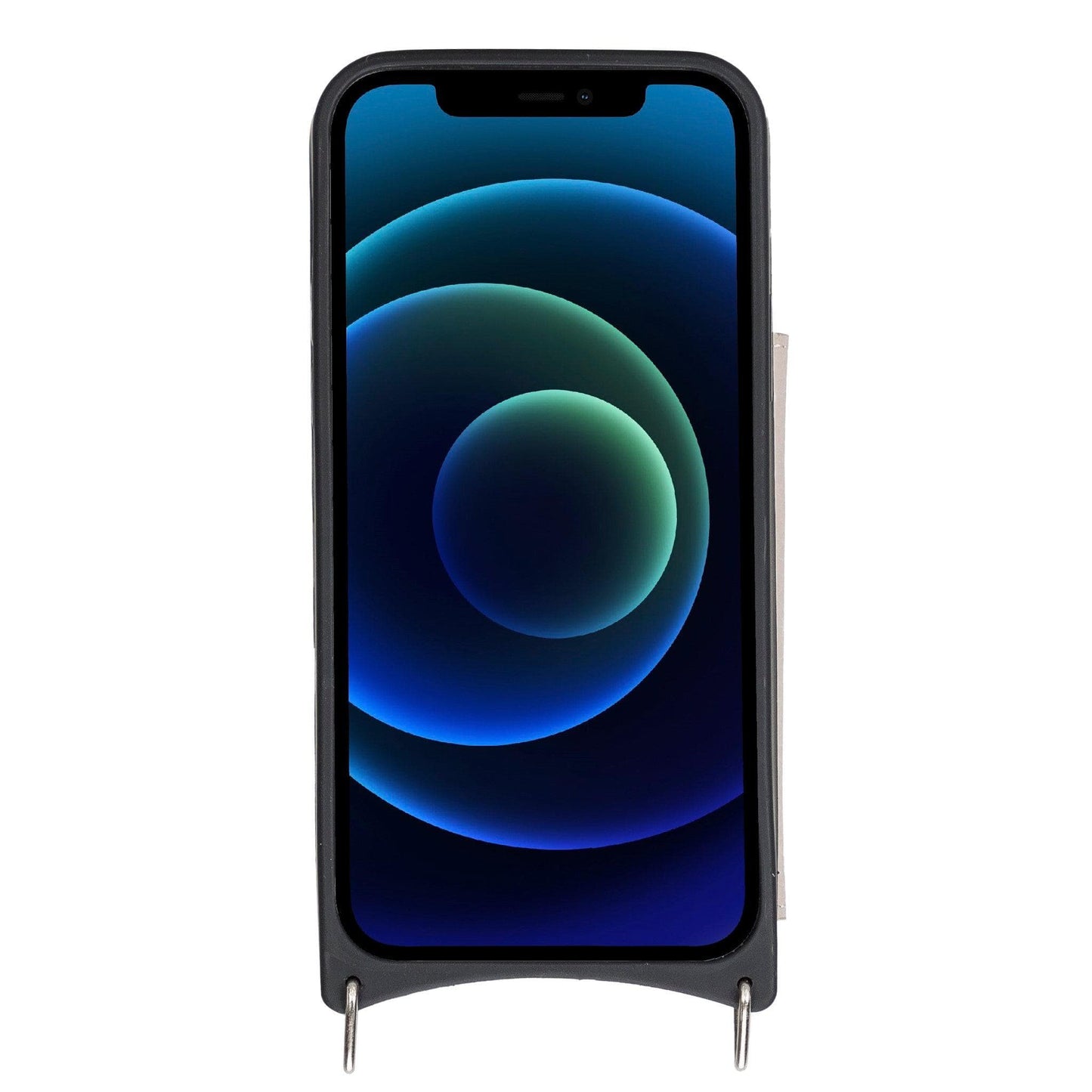 Saff iPhone 12 Pro Max Leather Case with Shoulder Strap