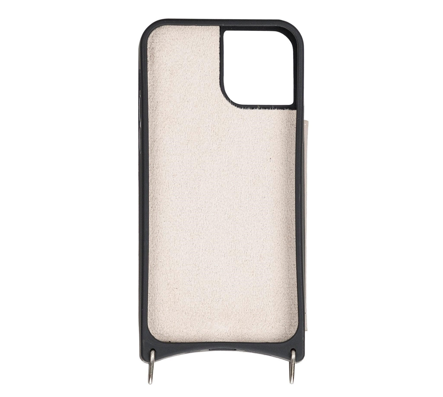 Saff iPhone 12 Pro Max Leather Case with Shoulder Strap