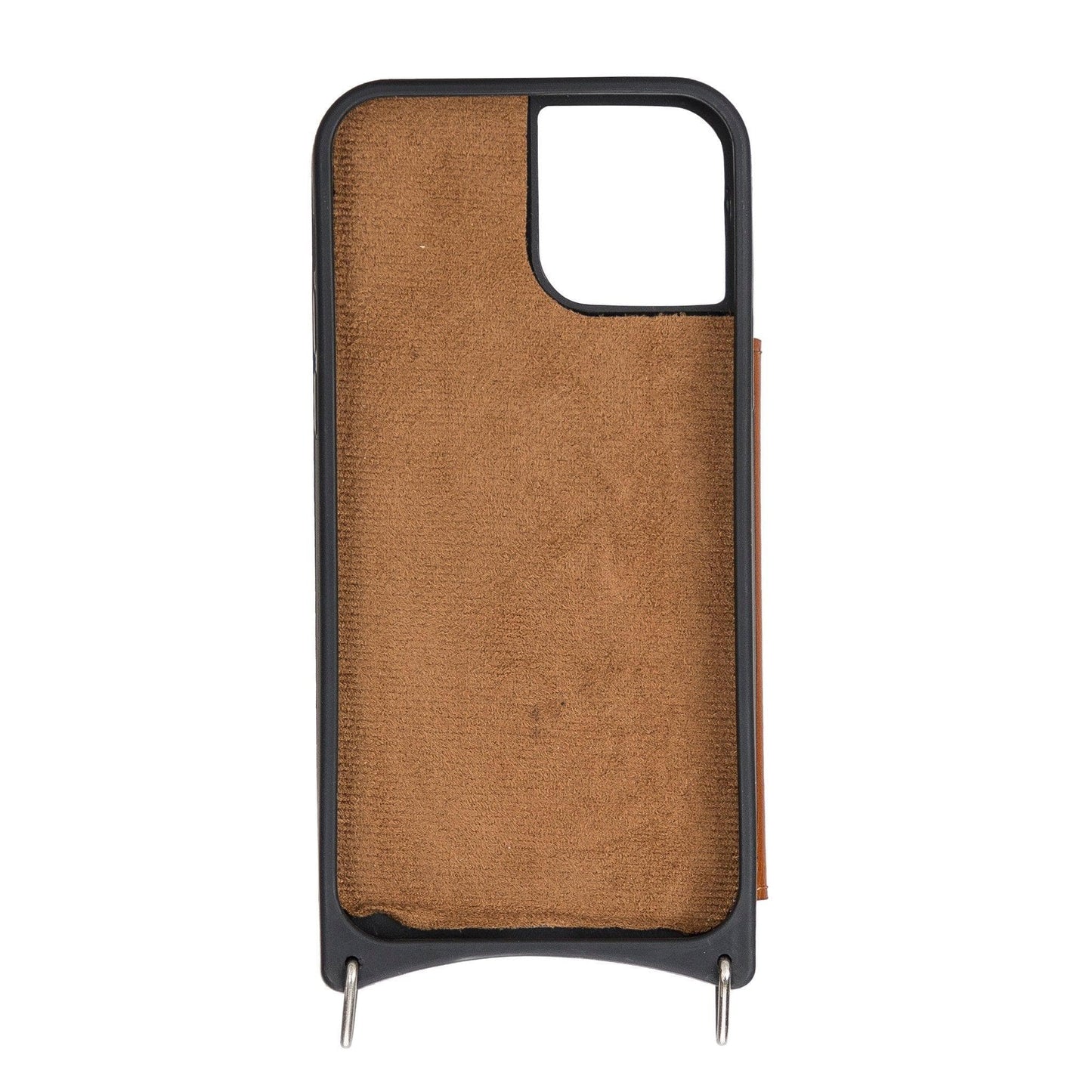 Saff iPhone 12 Pro Max Leather Case with Shoulder Strap