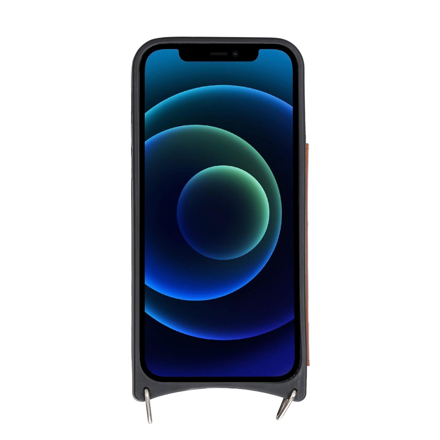 Saff iPhone 12 Pro Max Leather Case with Shoulder Strap