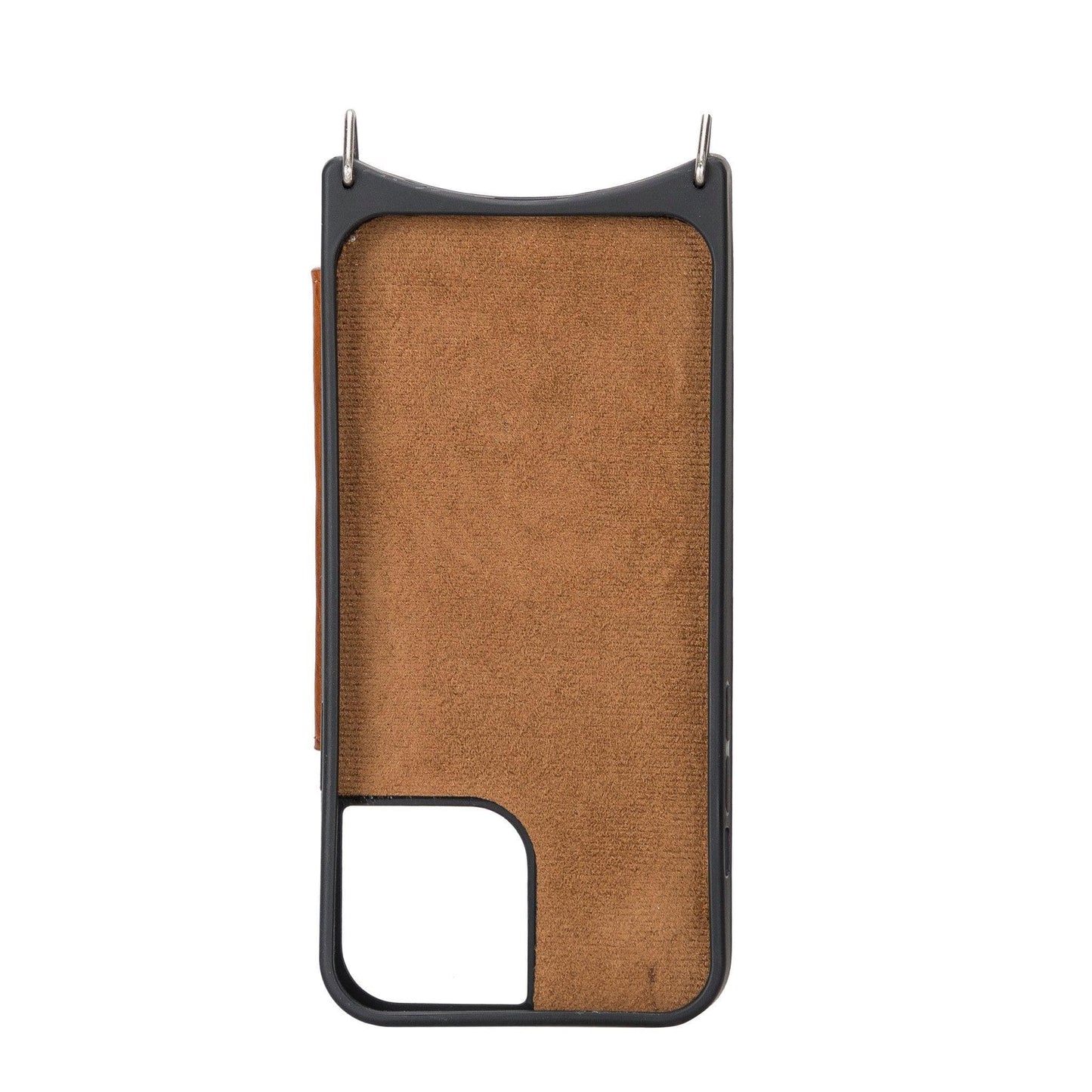 Saff iPhone 12 Pro Max Leather Case with Shoulder Strap
