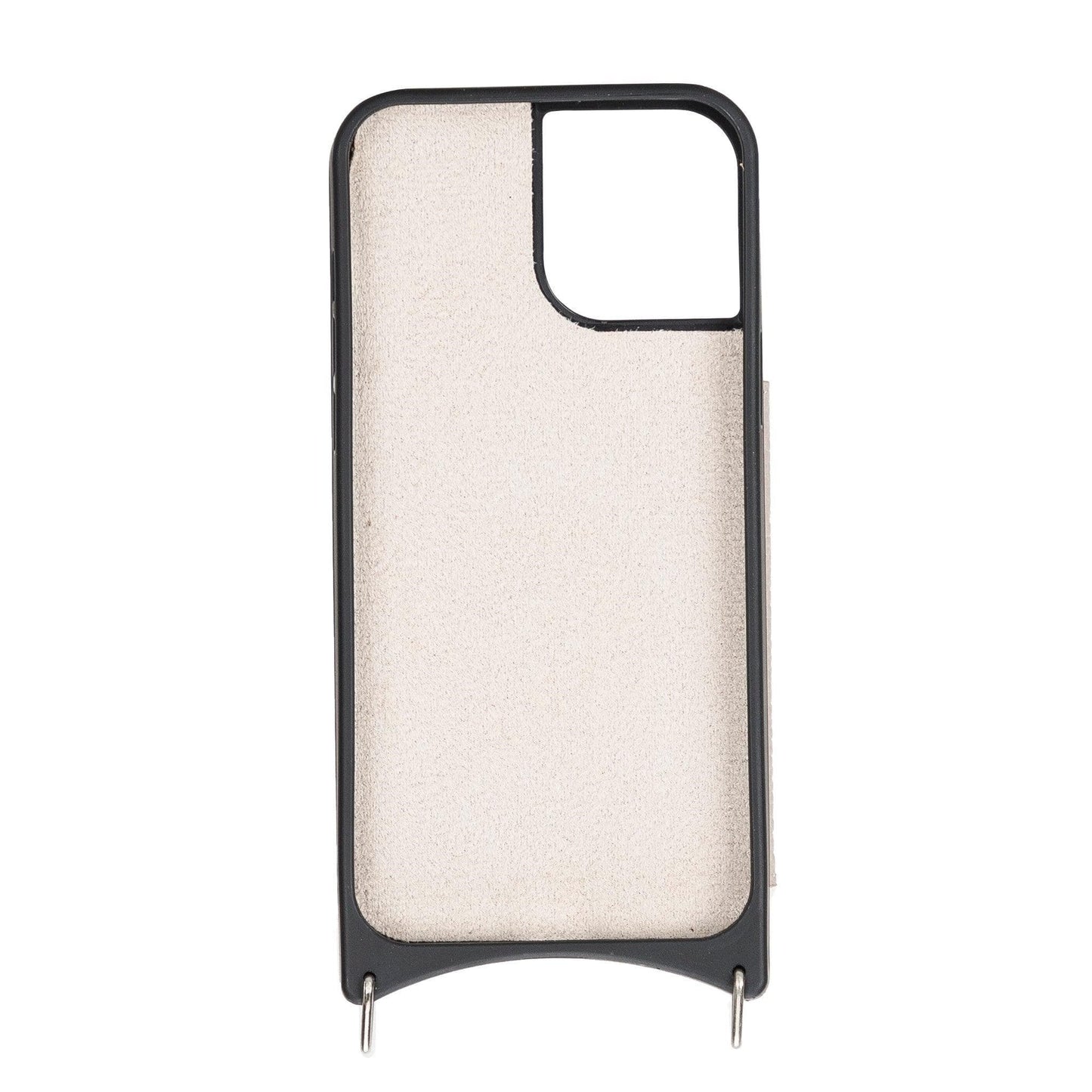 Saff iPhone 12 Pro Max Leather Case with Shoulder Strap