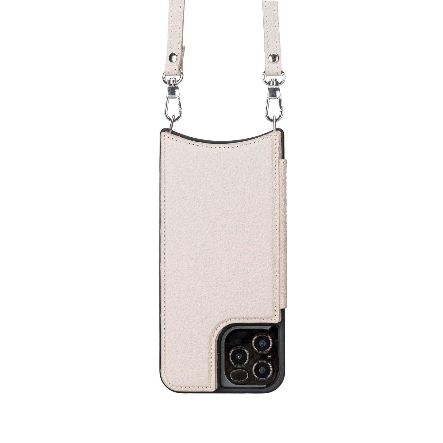 Saff iPhone 12 Mini Leather Case with Shoulder Strap