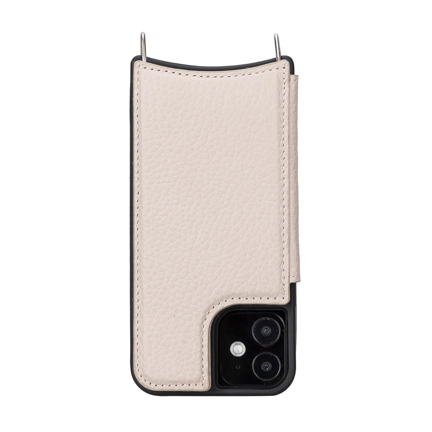 Saff iPhone 12 Pro Max Leather Case with Shoulder Strap