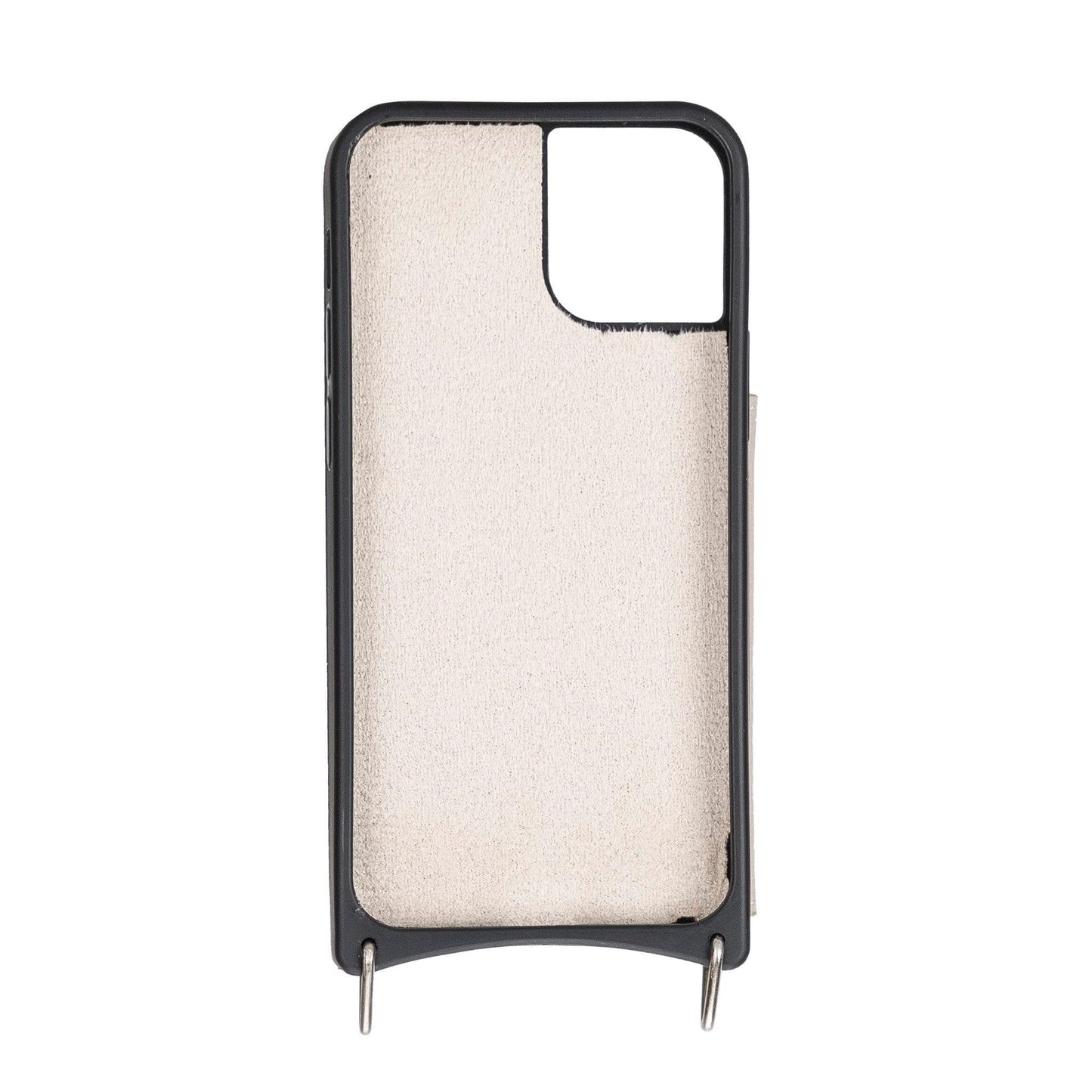 Saff iPhone 12 Mini Leather Case with Shoulder Strap