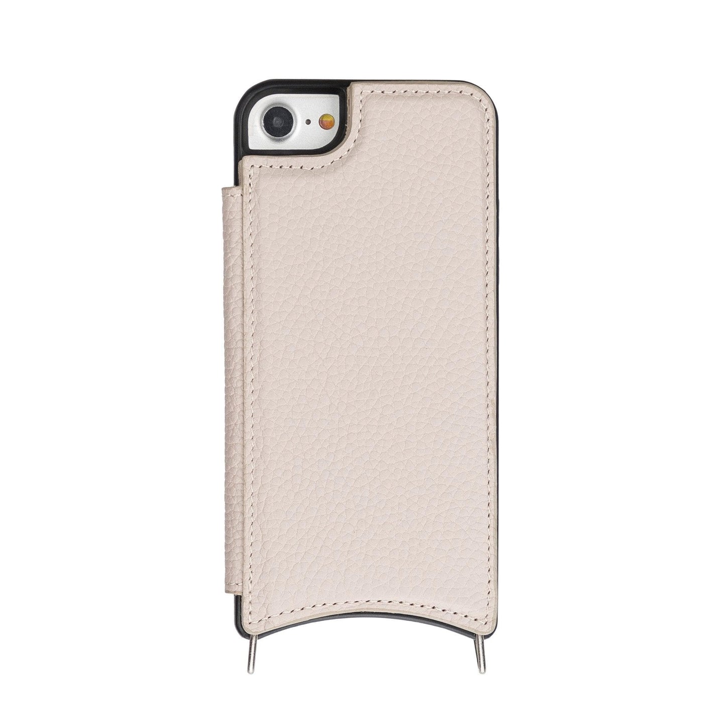 Saff iPhone SE / 8 / 7 Leather Case with Shoulder Strap