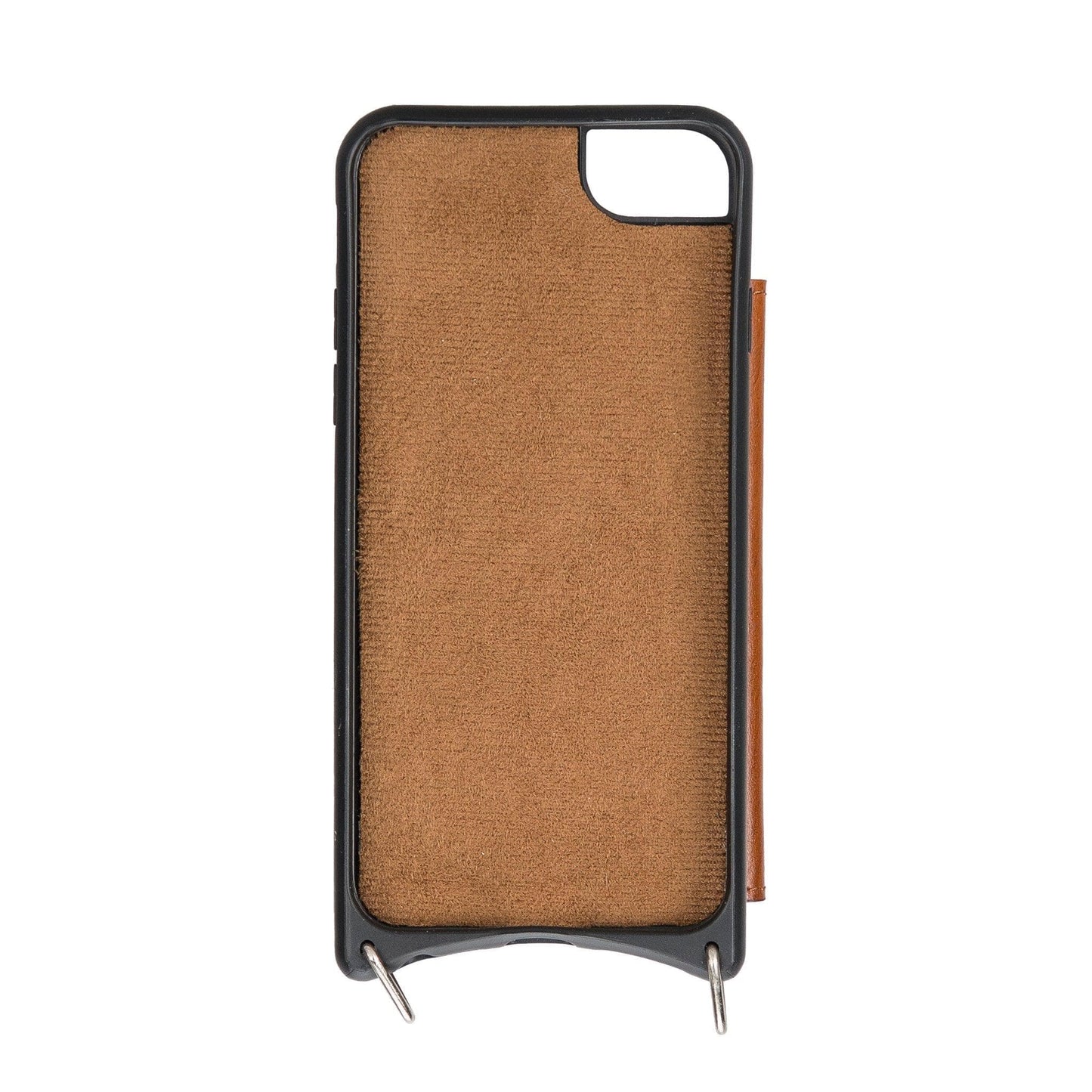 Saff iPhone SE / 8 / 7 Leather Case with Shoulder Strap