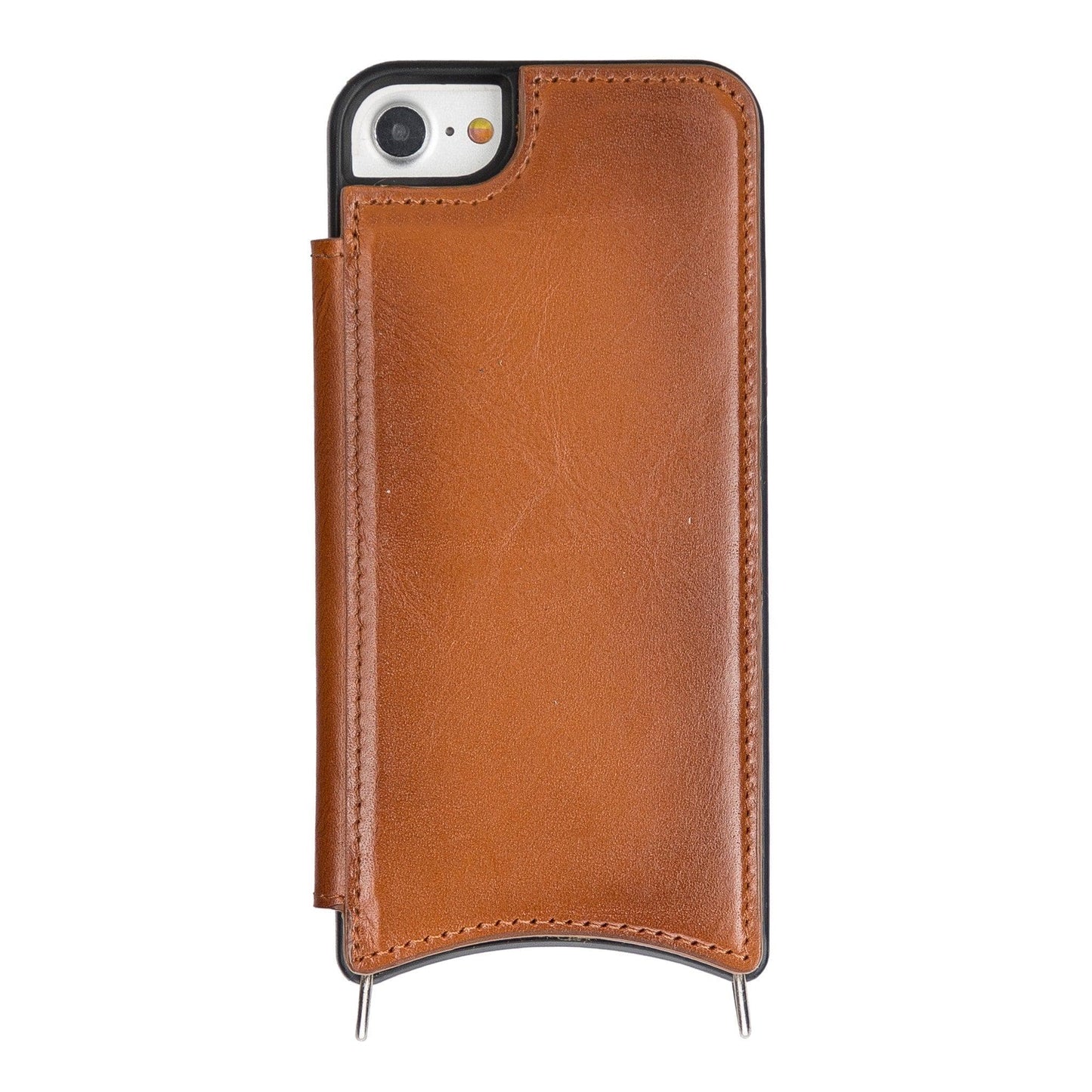 Saff iPhone SE / 8 / 7 Leather Case with Shoulder Strap