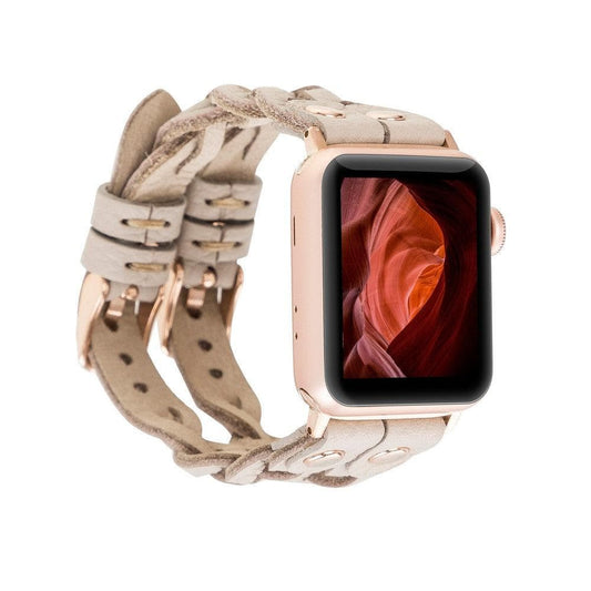 York Leather Apple Watch Double Band
