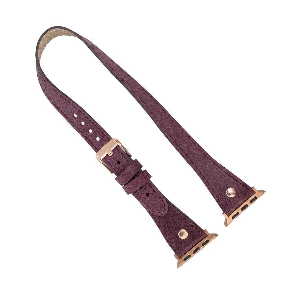 Slim Double Tour Apple Watch Leather Band