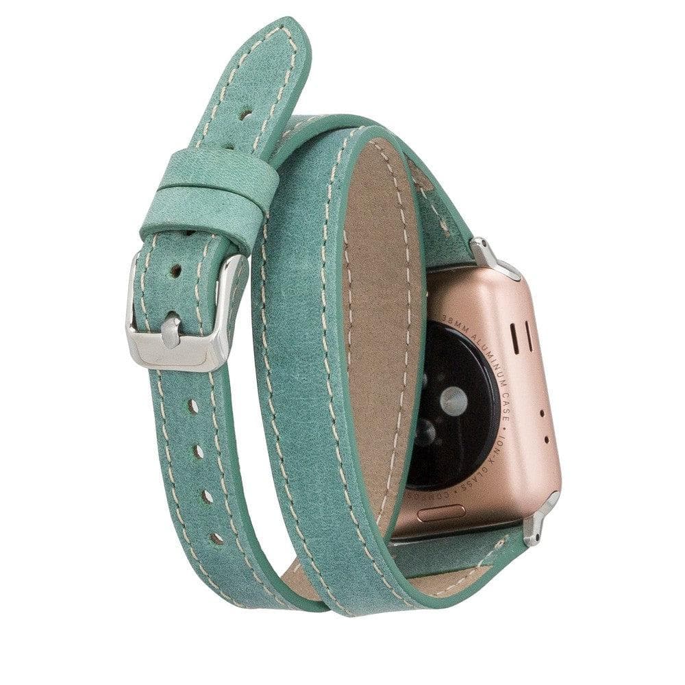 Slim Double Tour Apple Watch Leather Band