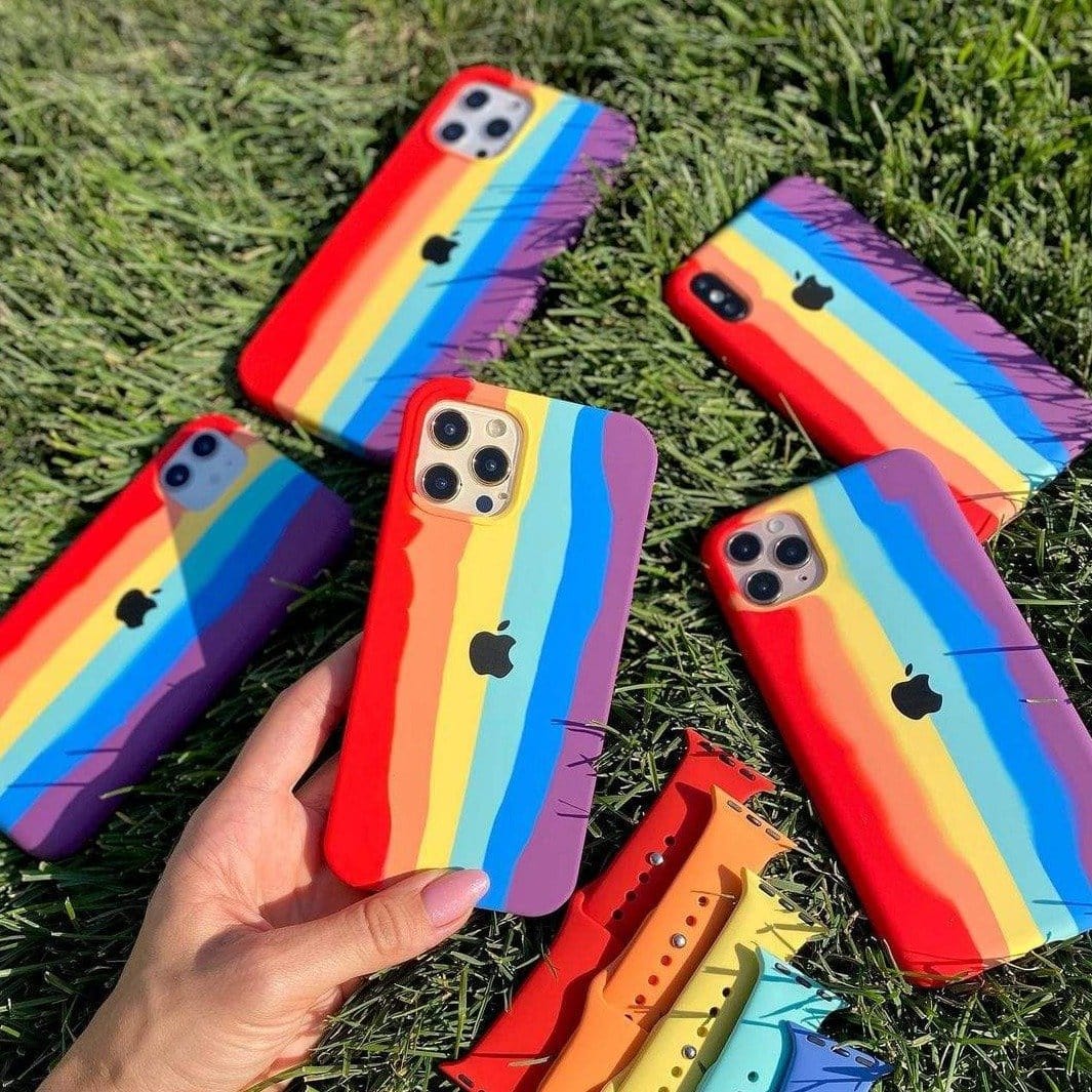 iPhone Silicone Case (Rainbow) – 5Star Wireless