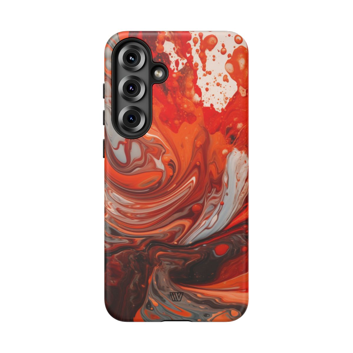WHITE FIRE PAINT SWIRL | Tough Phone Case