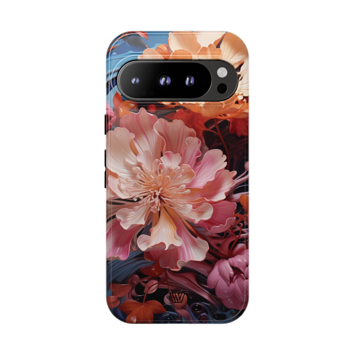 PAINT SWIRL FLOWERS | Tough Phone Case