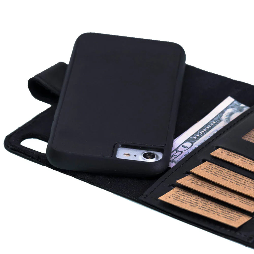 Santa iPhone SE / 8 / 7 Leather Detachable Wallet Case