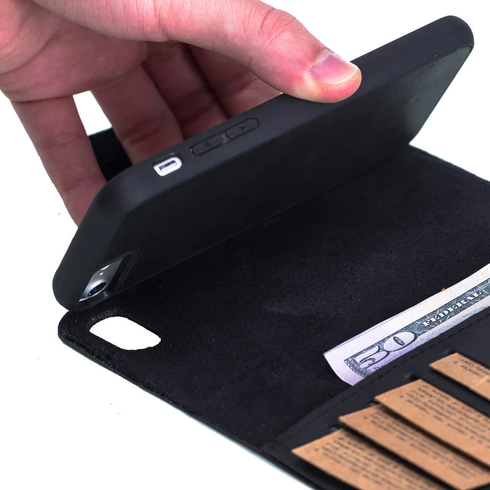 Santa iPhone SE / 8 / 7 Leather Detachable Wallet Case