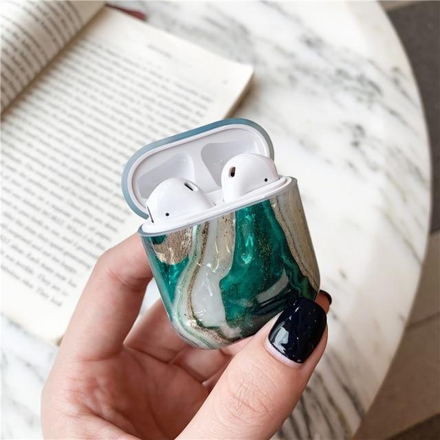 Fashion Luxury Marble Apple Airpods Case