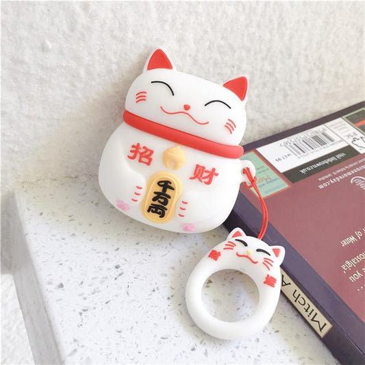Lovely Lucky Cat Airpods Case
