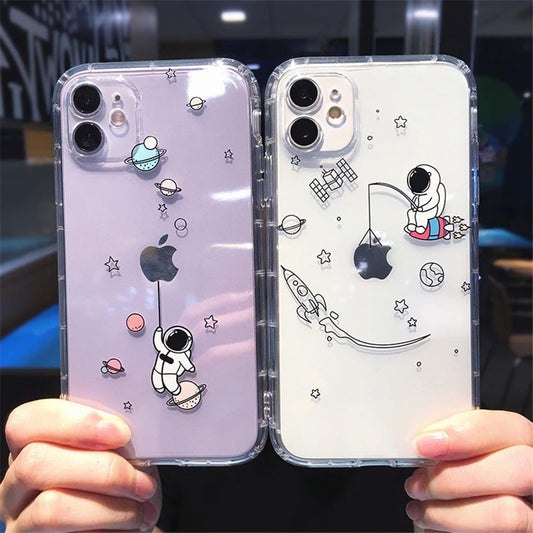 Creative Astronaut Shockproof iPhone Case