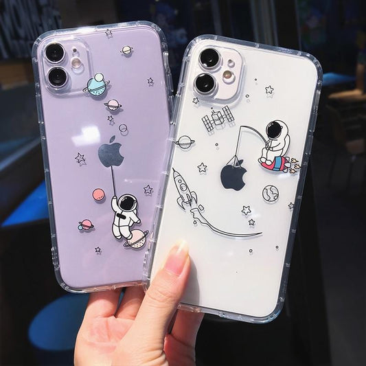 Creative Astronaut Shockproof iPhone Case