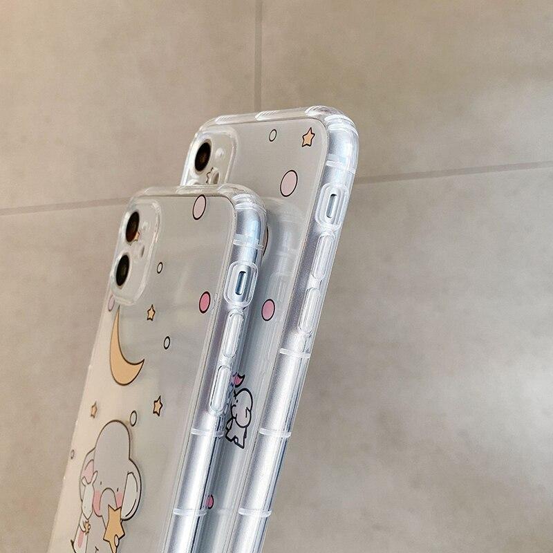 Cartoon Elephant Shockproof iPhone Case