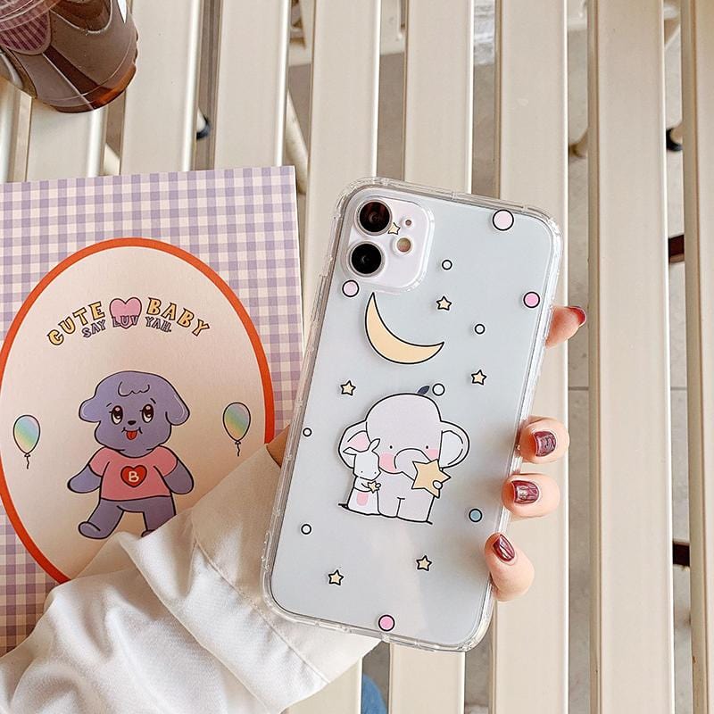 Cartoon Elephant Shockproof iPhone Case