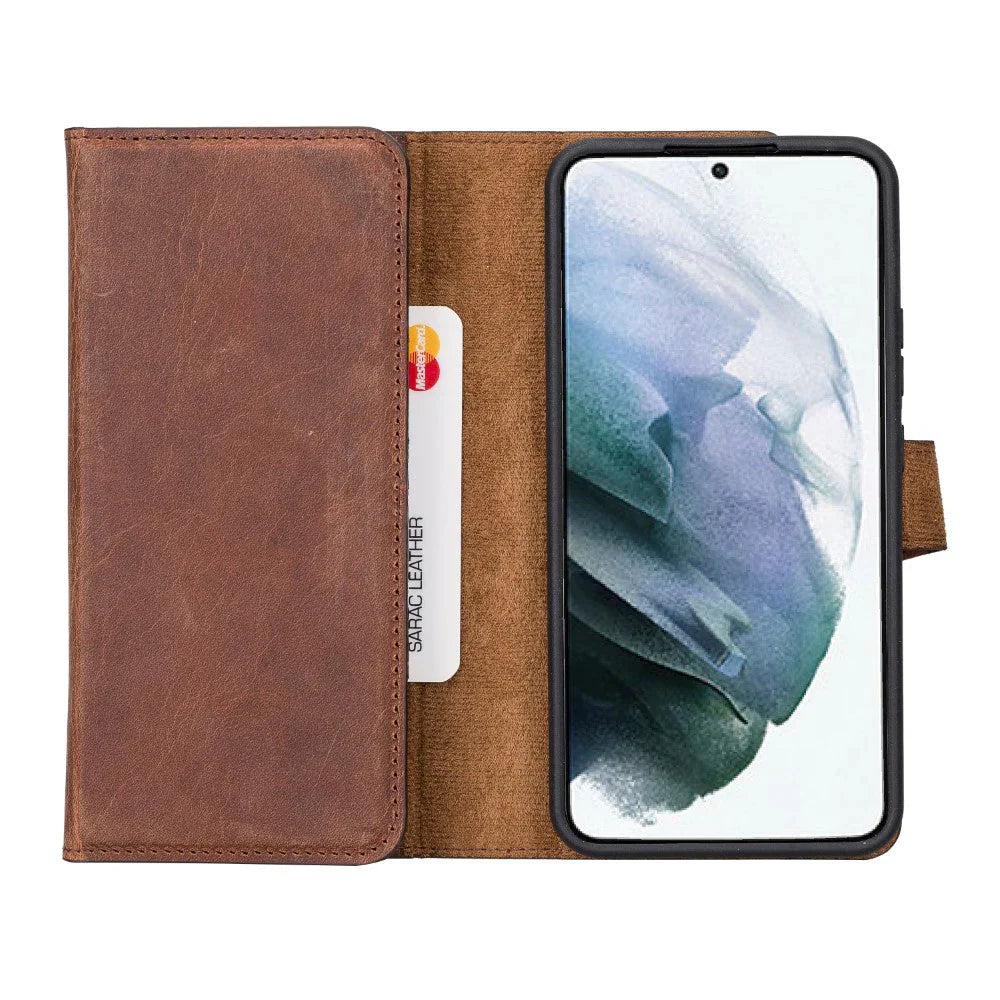 Santa Samsung Galaxy S22 Plus Leather Detachable Wallet Case